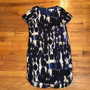 Michael Kors Short Sleeve Blue Dress